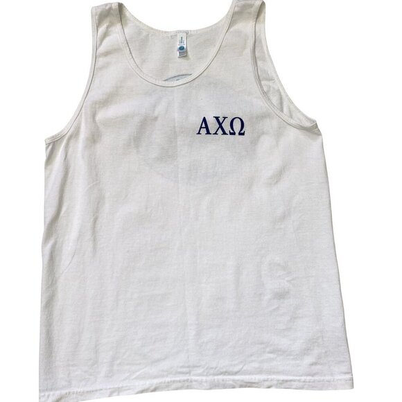 AXO Alpha Chi Omega Sorority Carnation Ball Tank Size Medium Greek Life. B40 - Picture 6 of 7